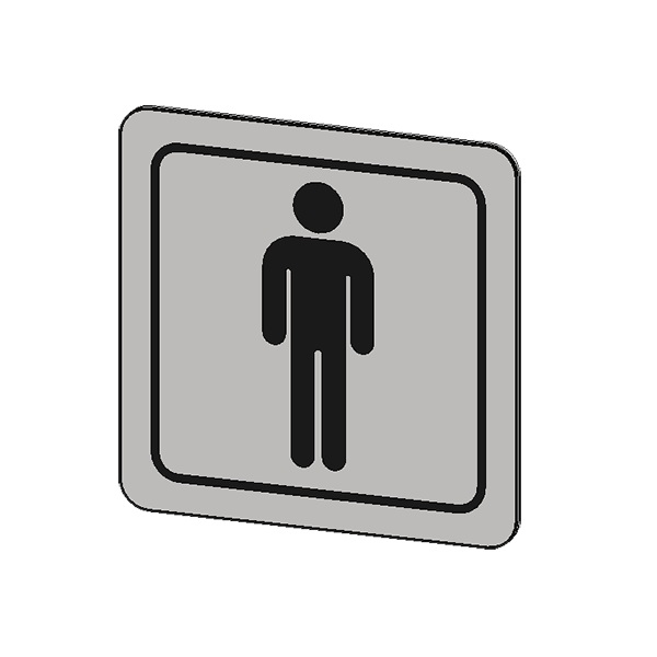 A9 100mm SS Male Sign