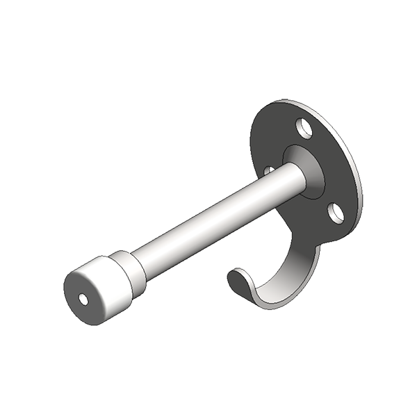D3 KASA® 7-A SS Door Stopper w. Hook
