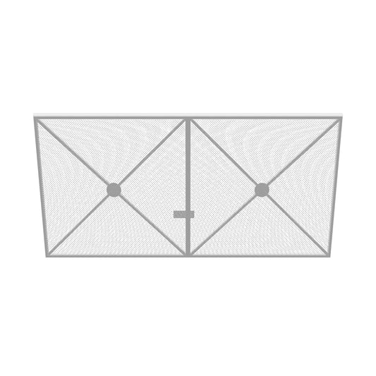 Mesh Grille Swing Gate Double