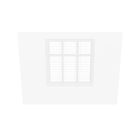 3-Panel Casement Window with Grille