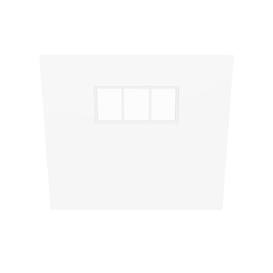 3-Panel Window with Fix Louvres