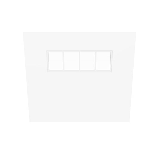 4-Panel Window with Fix Louvres