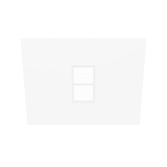 Double Panel Vertical Window with Fix Louvres