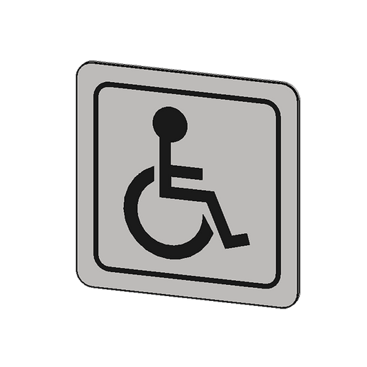 A10 100mm SS Handicap Sign