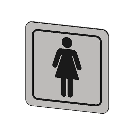A8 100mm SS Female Sign