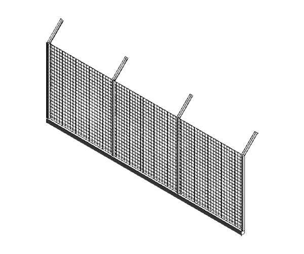 Anti-Climb Fencing Angled Top