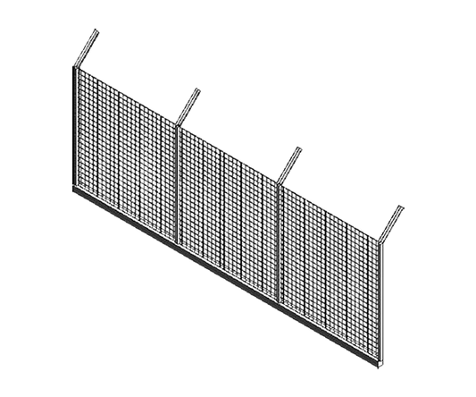 Anti-Climb Fencing Angled Top