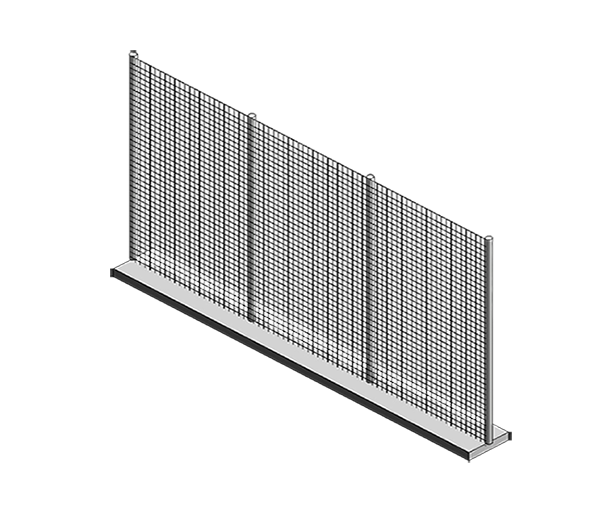 Anti-Climb Fencing with Base