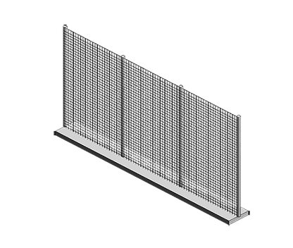 Anti-Climb Fencing with Base