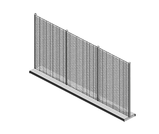 Anti-Climb Fencing with Base