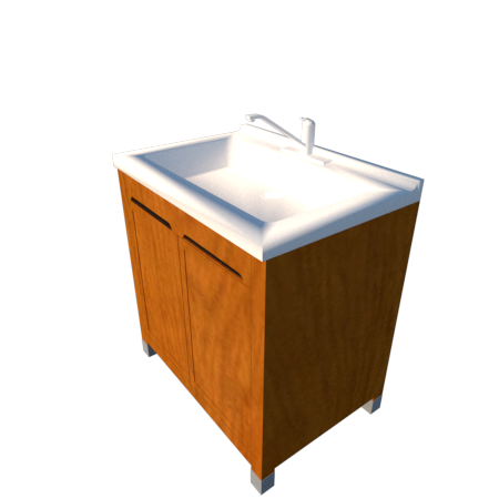 Basin with Cabinet