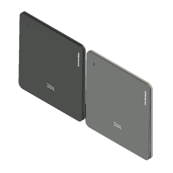 DavyMorgan DM1-1G2W-20A DP Switch Neon-B&DG