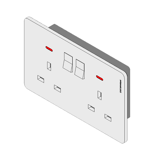 DavyMorgan DM1-2G13A Socket-White