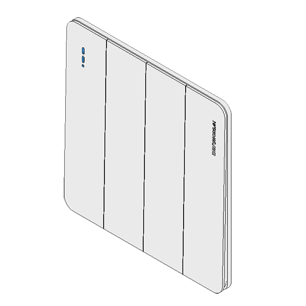 DavyMorgan DM1-4G2W Switch-White