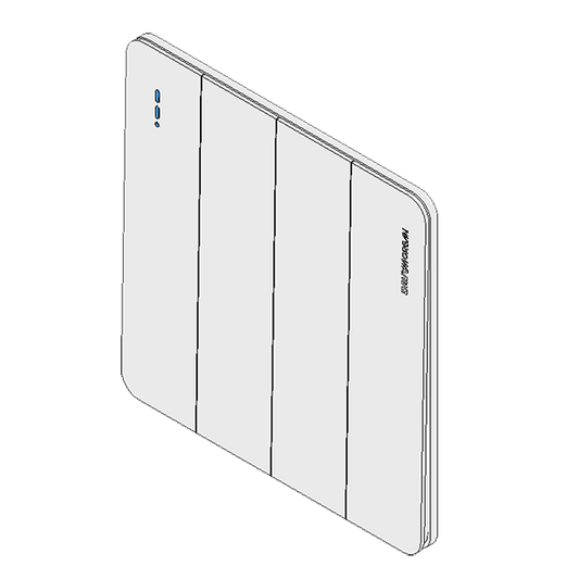DavyMorgan DM1-4G2W Switch-White