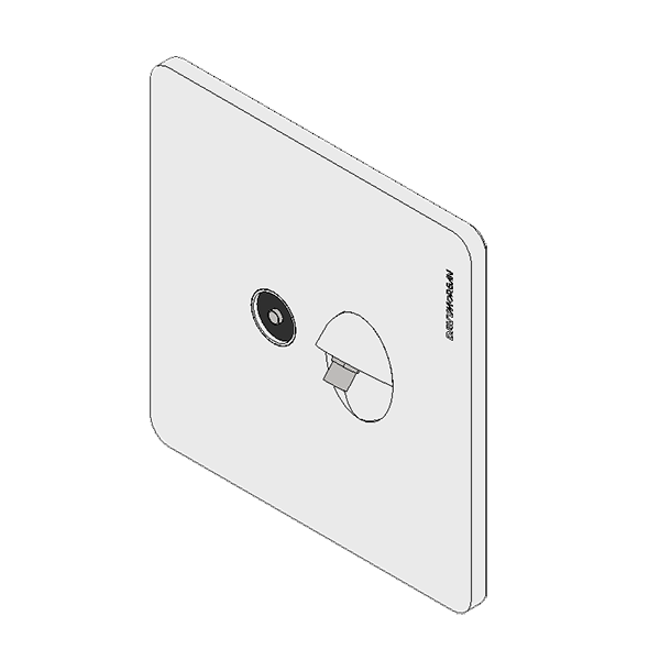 DavyMorgan DM1-Satellite+TVSocket-White