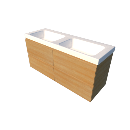 Double Basin with Cabinet