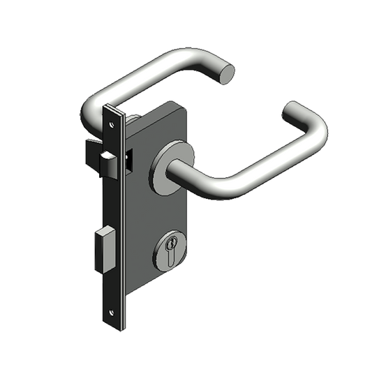L1 KASA 64T-8000G2-HL-07-NN19 SS Mortise Lockset