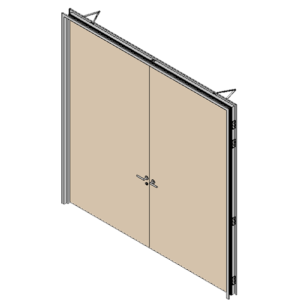 One and Two Hour Fire Rated Door Double Leaf Solid - Acoustic