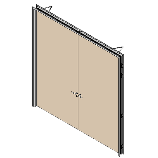 One and Two Hour Fire Rated Door Double Leaf Solid - Acoustic