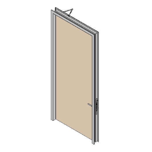 One Hour Fire Rated Door Single Leaf Solid - 3 Meter