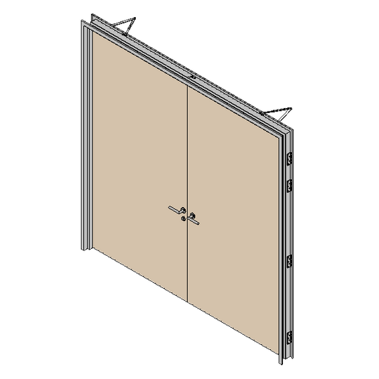 One Hour Fire Rated Door Double Leaf Solid