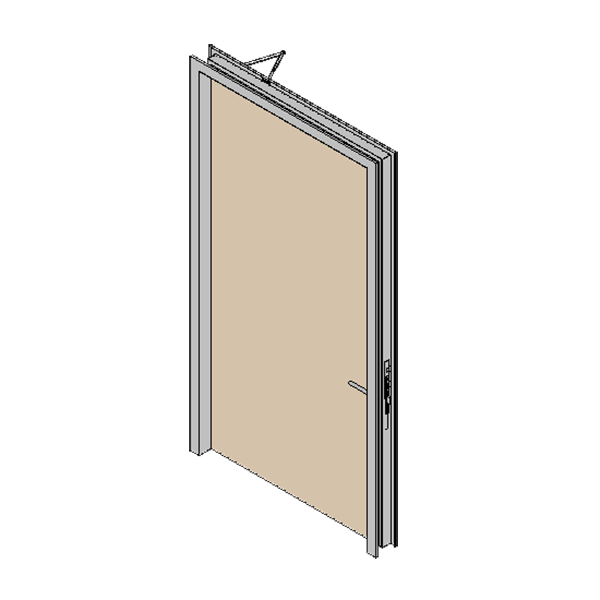 One Hour Fire Rated Door Single Leaf Solid