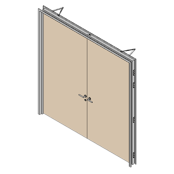 Two Hour Fire Rated Door Double Leaf Solid