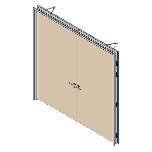 Two Hour Fire Rated Door Double Leaf Solid
