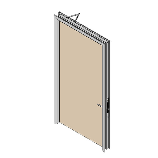 Two Hour Fire Rated Door Single Leaf Solid
