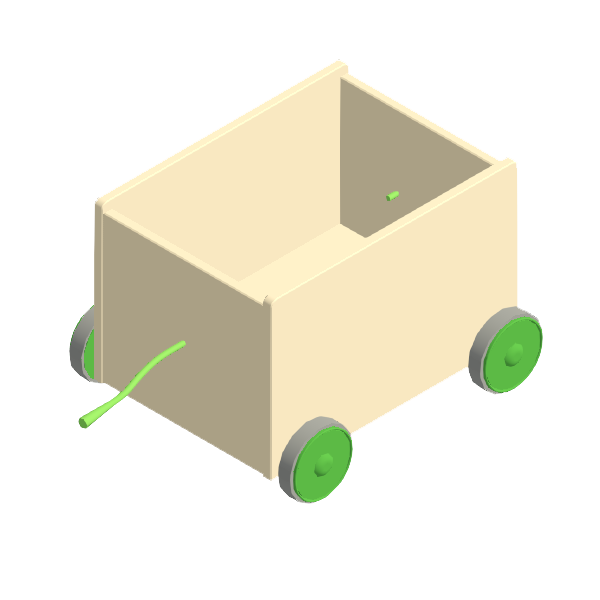 Toy Storage with Wheels
