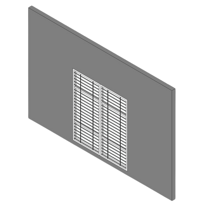 Double Panel Custom Window with Grille