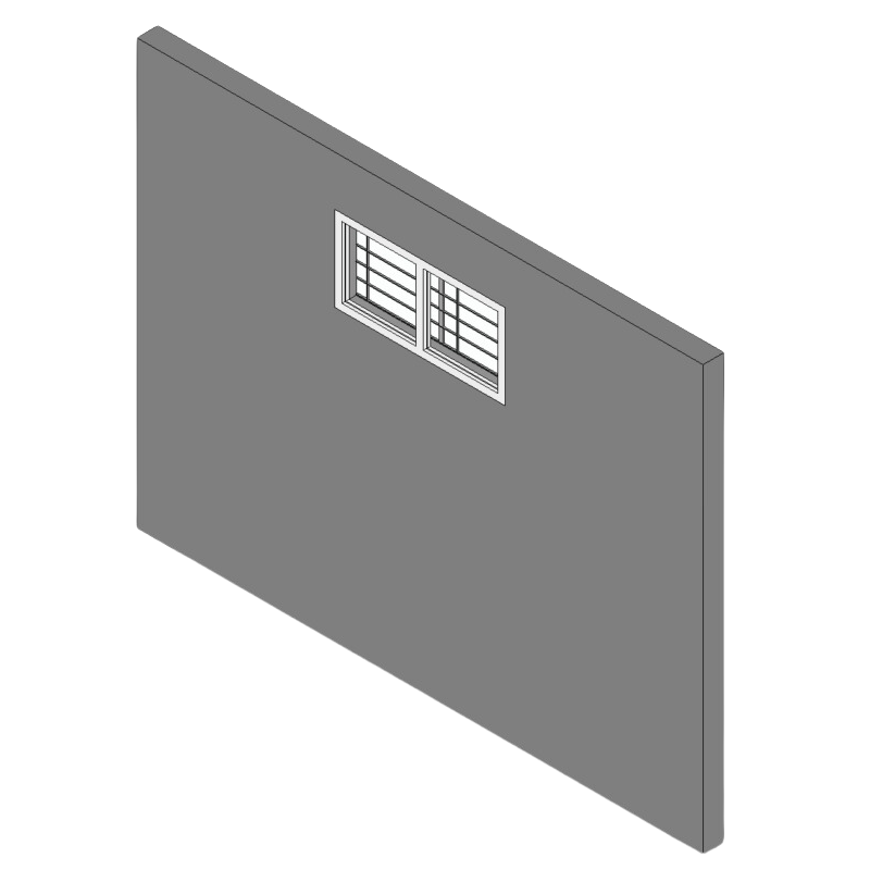 Double Top Hung Window with Grille