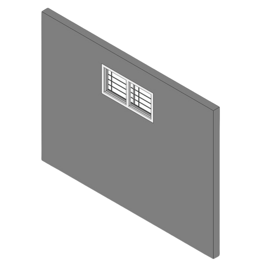 Double Top Hung Window with Grille