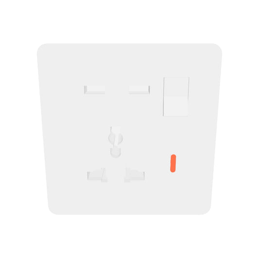 DavyMorgan DM1-2USB Multi Wall Socket-White