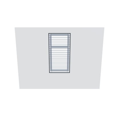 Single Casement Window with Grille