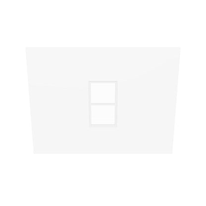 Double Panel Vertical Window with Fix Louvres